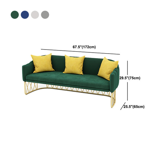 Moderner abgenöscher Armsofa mit engen Rücken und Einzelkissensitz