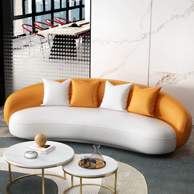 Hedendaagse gebogen bank voor een appartement met smokingarm bank 35.43 "breed