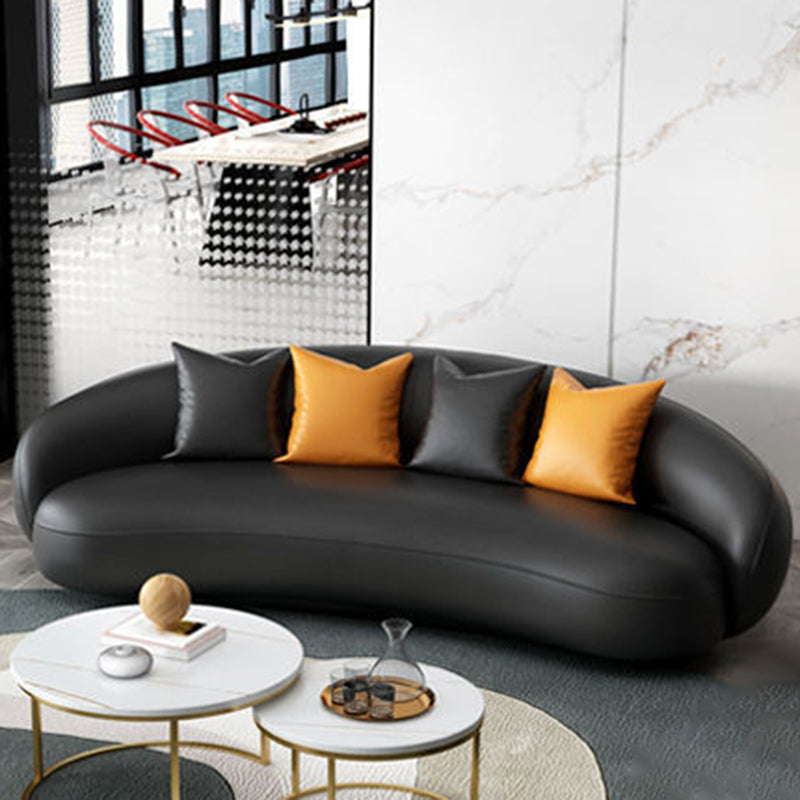 Hedendaagse gebogen bank voor een appartement met smokingarm bank 35.43 "breed