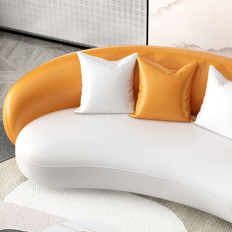 Hedendaagse gebogen bank voor een appartement met smokingarm bank 35.43 "breed