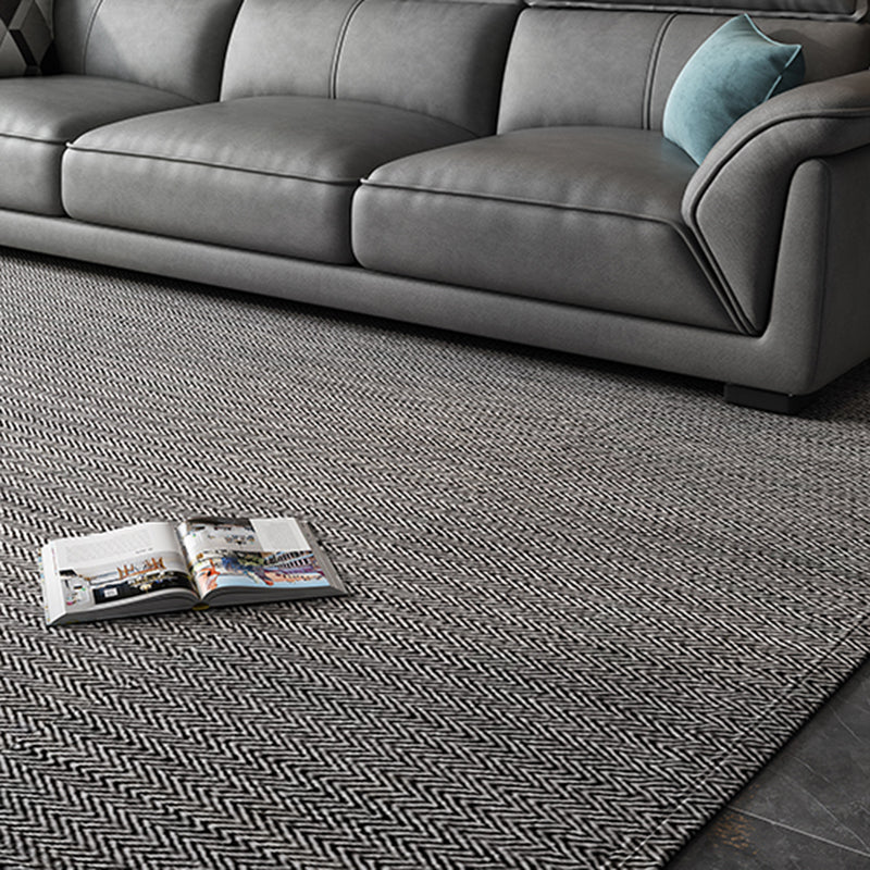 Sofá de cuero sintético gris y chaise moderna bizcho