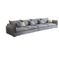 Nordic Loose Back Linen Sofa & Chaise Square Arm Cushions Sofa