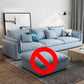 Nordic Loose Back Linen Sofa & Chaise Square Arm Cushions Sofa