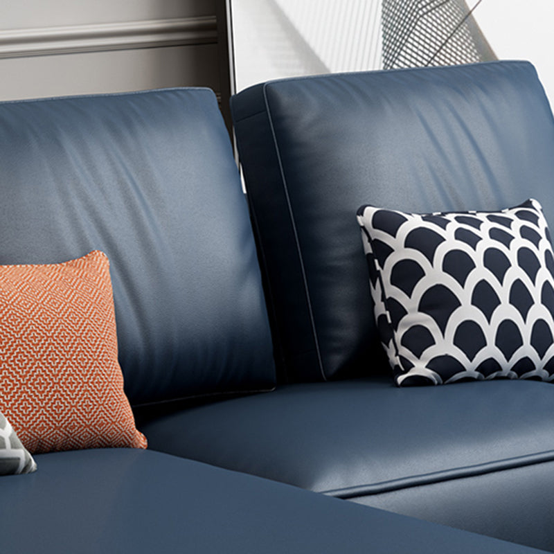 Divano posteriore sciolto in pelle finta moderna con divano a braccio quadrato - 70,87 "D