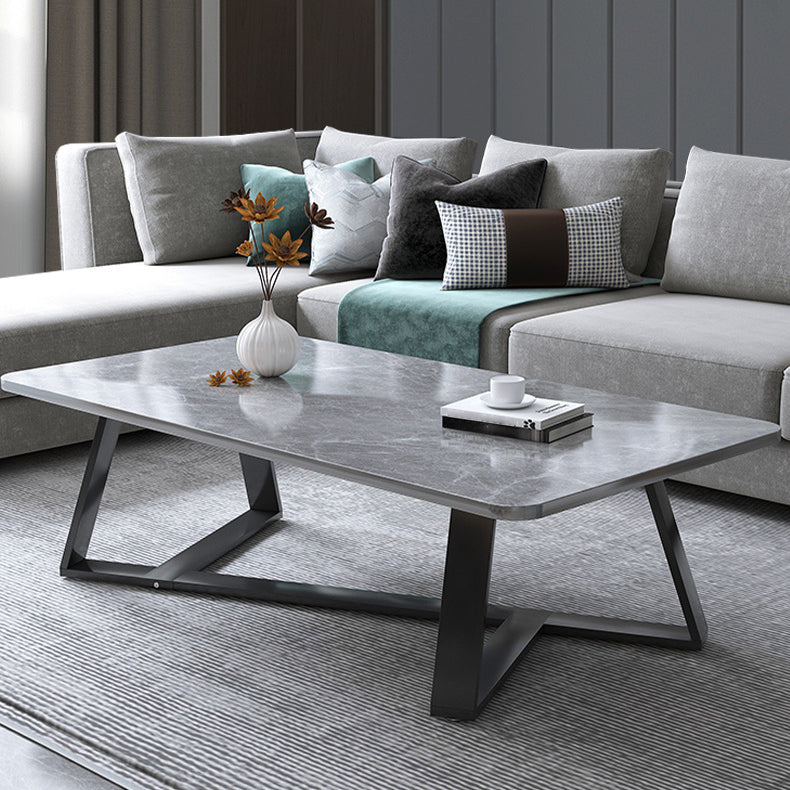 Couchtisch mit gekreuzten Beinen, moderner Couchtisch aus Holz für das Wohnzimmer