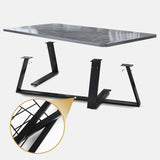 Cross Legs Coffee Table Modern Wood Coffee Table for Living Room