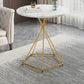 Frame 1 Coffee Table Solid Wood Coffee Table for Living Room 19.7"L x 19.7"W x 27.6"H Gold White Clearhalo 'Coffee & Accent Tables' 'Coffee Tables' 'coffee_tables' 'furn' 'furn_coffee_tables' 'Furniture' 'Living Room Furniture' 5663714