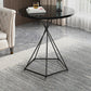 Frame 1 Coffee Table Solid Wood Coffee Table for Living Room 19.7"L x 19.7"W x 27.6"H Black Black Clearhalo 'Coffee & Accent Tables' 'Coffee Tables' 'coffee_tables' 'furn' 'furn_coffee_tables' 'Furniture' 'Living Room Furniture' 5663717