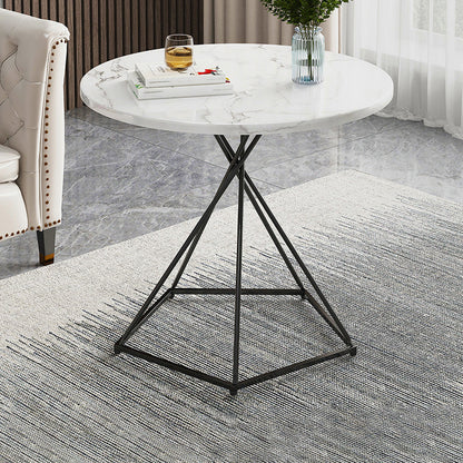 Frame 1 Coffee Table Solid Wood Coffee Table for Living Room 19.7"L x 19.7"W x 19.7"H Black White Clearhalo 'Coffee & Accent Tables' 'Coffee Tables' 'coffee_tables' 'furn' 'furn_coffee_tables' 'Furniture' 'Living Room Furniture' 5663718