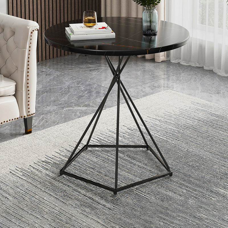 Frame 1 Coffee Table Solid Wood Coffee Table for Living Room 19.7"L x 19.7"W x 23.5"H Black Black Clearhalo 'Coffee & Accent Tables' 'Coffee Tables' 'coffee_tables' 'furn' 'furn_coffee_tables' 'Furniture' 'Living Room Furniture' 5663719