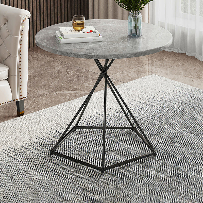 Frame 1 Coffee Table Solid Wood Coffee Table for Living Room 19.7"L x 19.7"W x 19.7"H Black Gray Clearhalo 'Coffee & Accent Tables' 'Coffee Tables' 'coffee_tables' 'furn' 'furn_coffee_tables' 'Furniture' 'Living Room Furniture' 5663720