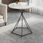 Frame 1 Coffee Table Solid Wood Coffee Table for Living Room 19.7"L x 19.7"W x 27.6"H Black White Clearhalo 'Coffee & Accent Tables' 'Coffee Tables' 'coffee_tables' 'furn' 'furn_coffee_tables' 'Furniture' 'Living Room Furniture' 5663721