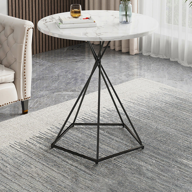 Frame 1 Coffee Table Solid Wood Coffee Table for Living Room 19.7"L x 19.7"W x 27.6"H Black White Clearhalo 'Coffee & Accent Tables' 'Coffee Tables' 'coffee_tables' 'furn' 'furn_coffee_tables' 'Furniture' 'Living Room Furniture' 5663721