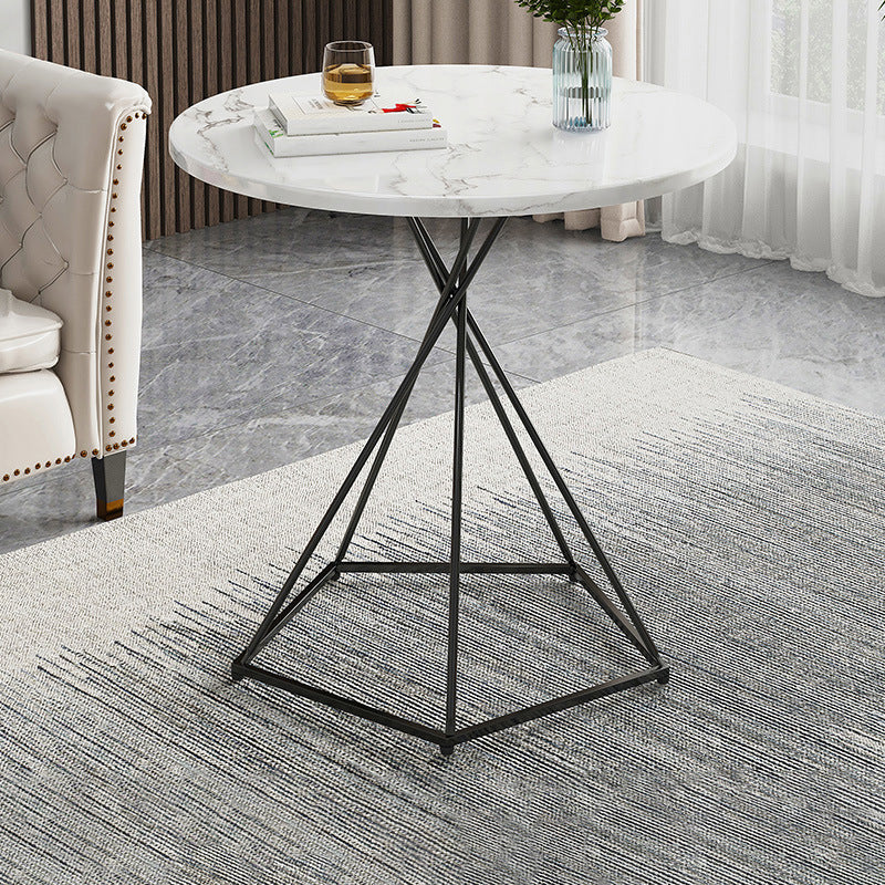 Frame 1 Coffee Table Solid Wood Coffee Table for Living Room 19.7"L x 19.7"W x 23.5"H Black White Clearhalo 'Coffee & Accent Tables' 'Coffee Tables' 'coffee_tables' 'furn' 'furn_coffee_tables' 'Furniture' 'Living Room Furniture' 5663723