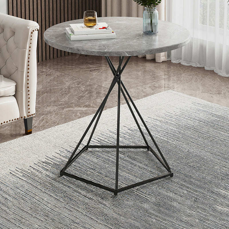 Frame 1 Coffee Table Solid Wood Coffee Table for Living Room 19.7"L x 19.7"W x 23.5"H Black Gray Clearhalo 'Coffee & Accent Tables' 'Coffee Tables' 'coffee_tables' 'furn' 'furn_coffee_tables' 'Furniture' 'Living Room Furniture' 5663725