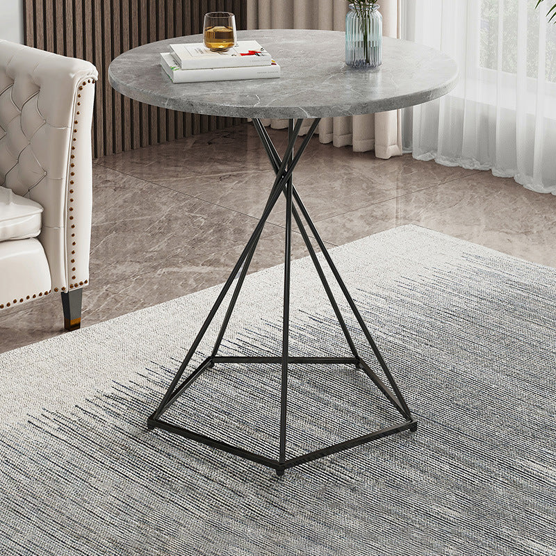 Frame 1 Coffee Table Solid Wood Coffee Table for Living Room 19.7"L x 19.7"W x 27.6"H Black Gray Clearhalo 'Coffee & Accent Tables' 'Coffee Tables' 'coffee_tables' 'furn' 'furn_coffee_tables' 'Furniture' 'Living Room Furniture' 5663727