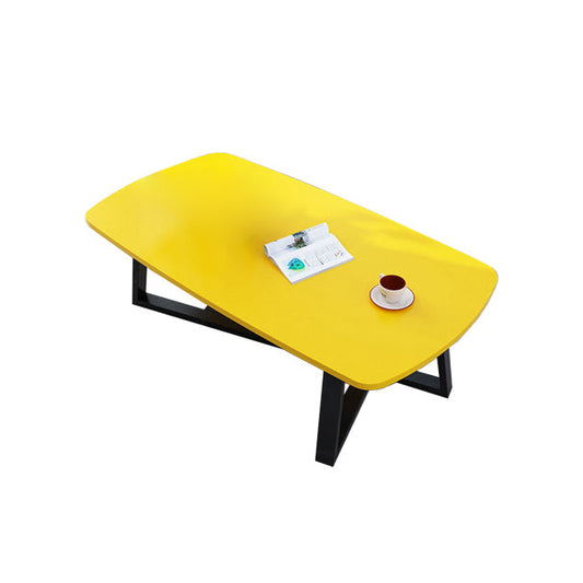 Cross Legs Coffee Table Rectangle Coffee Table for Living Room