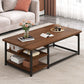 Solid Wood Coffee Table Rectangle Coffee Table for Living Room