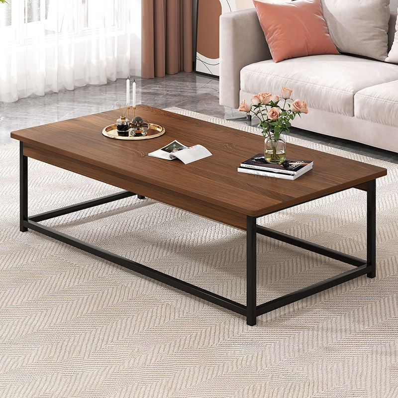 Solid Wood Coffee Table Rectangle Coffee Table for Living Room