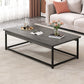 Solid Wood Coffee Table Rectangle Coffee Table for Living Room