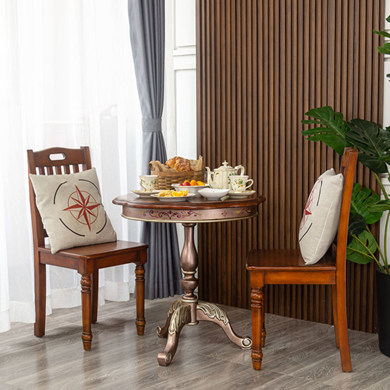 Mesa de cóctel envejecida de estilo francés, mesa de centro de madera para el hogar