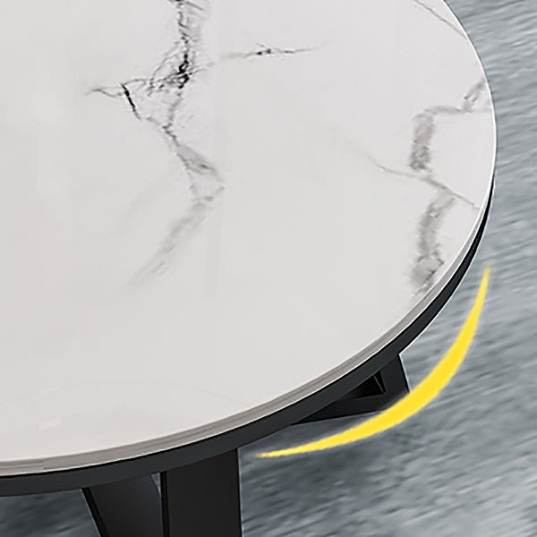 Runder Couchtisch aus Schiefer. Minimalistischer runder Couchtisch für das Wohnzimmer