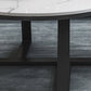 Runder Couchtisch aus Schiefer. Minimalistischer runder Couchtisch für das Wohnzimmer