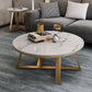 Runder Couchtisch aus Schiefer. Minimalistischer runder Couchtisch für das Wohnzimmer
