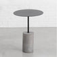 Mid-Century Modern Pedestal Metal Coffee Table Round Top Shape Cocktail Table 15.7"L x 15.7"W x 23.6"H Black Clearhalo 'Coffee & Accent Tables' 'Coffee Tables' 'coffee_tables' 'furn' 'furn_coffee_tables' 'Furniture' 'Living Room Furniture' 5663973