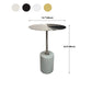 Mid-Century Modern Pedestal Metal Coffee Table Round Top Shape Cocktail Table Clearhalo 'Coffee & Accent Tables' 'Coffee Tables' 'coffee_tables' 'furn' 'furn_coffee_tables' 'Furniture' 'Living Room Furniture' 5663974