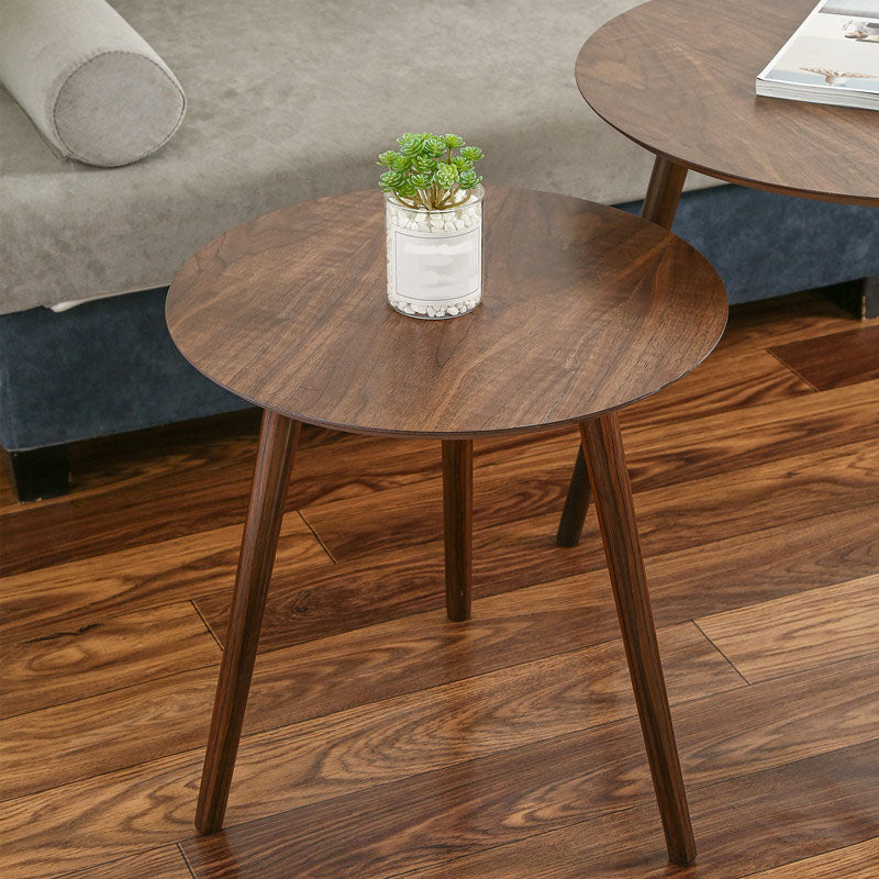 Table d'appoint d'appoint pour canapé scandinave, table d'appoint à trois broches, table d'appoint ronde