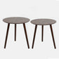 Table d'appoint d'appoint pour canapé scandinave, table d'appoint à trois broches, table d'appoint ronde