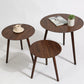 Table d'appoint d'appoint pour canapé scandinave, table d'appoint à trois broches, table d'appoint ronde