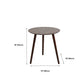 Table d'appoint d'appoint pour canapé scandinave, table d'appoint à trois broches, table d'appoint ronde