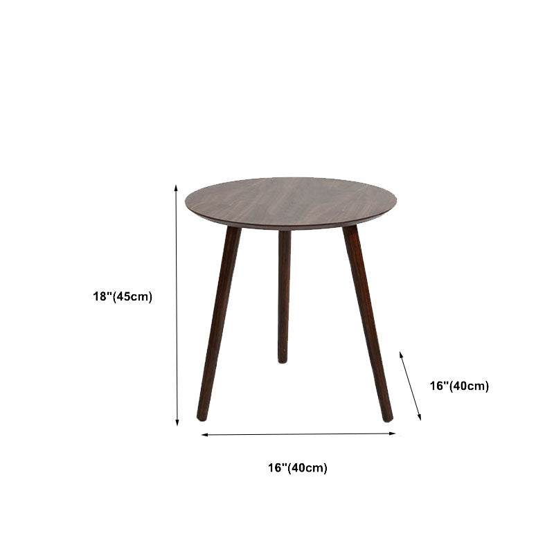 Table d'appoint d'appoint pour canapé scandinave, table d'appoint à trois broches, table d'appoint ronde