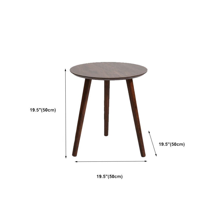 Table d'appoint d'appoint pour canapé scandinave, table d'appoint à trois broches, table d'appoint ronde