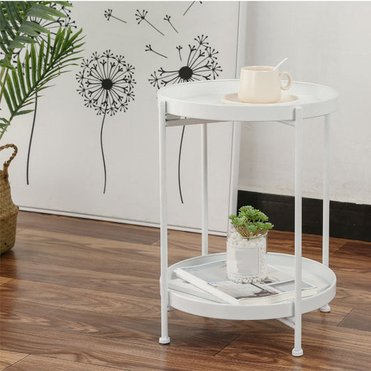 Medieval Modern Style Round Square Metal Table 4 Legs Base Side Table