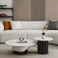 Slate Pedestal Coffee Table Round Modern Minimalist Coffee Table Clearhalo 'Coffee & Accent Tables' 'Coffee Tables' 'coffee_tables' 'furn' 'furn_coffee_tables' 'Furniture' 'Living Room Furniture' 5664887