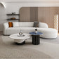 Slate Pedestal Coffee Table Round Modern Minimalist Coffee Table Clearhalo 'Coffee & Accent Tables' 'Coffee Tables' 'coffee_tables' 'furn' 'furn_coffee_tables' 'Furniture' 'Living Room Furniture' 5664896