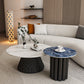 Slate Pedestal Coffee Table Round Modern Minimalist Coffee Table Clearhalo 'Coffee & Accent Tables' 'Coffee Tables' 'coffee_tables' 'furn' 'furn_coffee_tables' 'Furniture' 'Living Room Furniture' 5664897