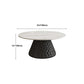 Slate Pedestal Coffee Table Round Modern Minimalist Coffee Table Clearhalo 'Coffee & Accent Tables' 'Coffee Tables' 'coffee_tables' 'furn' 'furn_coffee_tables' 'Furniture' 'Living Room Furniture' 5664899