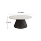 Slate Pedestal Coffee Table Round Modern Minimalist Coffee Table Clearhalo 'Coffee & Accent Tables' 'Coffee Tables' 'coffee_tables' 'furn' 'furn_coffee_tables' 'Furniture' 'Living Room Furniture' 5664902