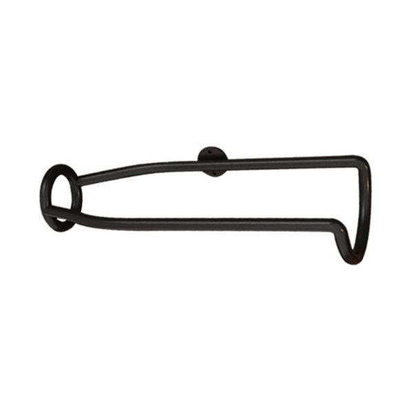 Wall Mounted Metal Modern Wine Bottle Holder in Brown/Gold/Black Black 1 Piece Clearhalo 'furn' 'furn_wine_racks' 'Furniture' 'Kitchen & Dining Furniture' 'Wine Racks' 'wine_racks' 5664923