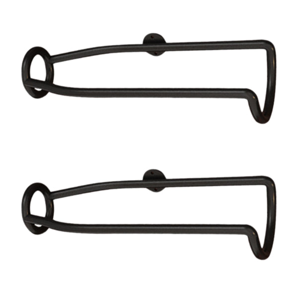 Wall Mounted Metal Modern Wine Bottle Holder in Brown/Gold/Black Black 2 Piece Set Clearhalo 'furn' 'furn_wine_racks' 'Furniture' 'Kitchen & Dining Furniture' 'Wine Racks' 'wine_racks' 5664924