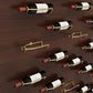 Wall Mounted Metal Modern Wine Bottle Holder in Brown/Gold/Black Clearhalo 'furn' 'furn_wine_racks' 'Furniture' 'Kitchen & Dining Furniture' 'Wine Racks' 'wine_racks' 5664927