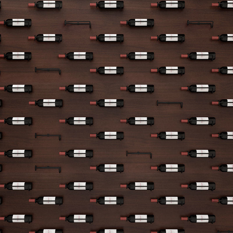 Wall Mounted Metal Modern Wine Bottle Holder in Brown/Gold/Black Clearhalo 'furn' 'furn_wine_racks' 'Furniture' 'Kitchen & Dining Furniture' 'Wine Racks' 'wine_racks' 5664928