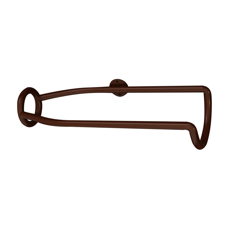 Wall Mounted Metal Modern Wine Bottle Holder in Brown/Gold/Black Brown 1 Piece Clearhalo 'furn' 'furn_wine_racks' 'Furniture' 'Kitchen & Dining Furniture' 'Wine Racks' 'wine_racks' 5664929