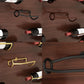 Wall Mounted Metal Modern Wine Bottle Holder in Brown/Gold/Black Clearhalo 'furn' 'furn_wine_racks' 'Furniture' 'Kitchen & Dining Furniture' 'Wine Racks' 'wine_racks' 5664933