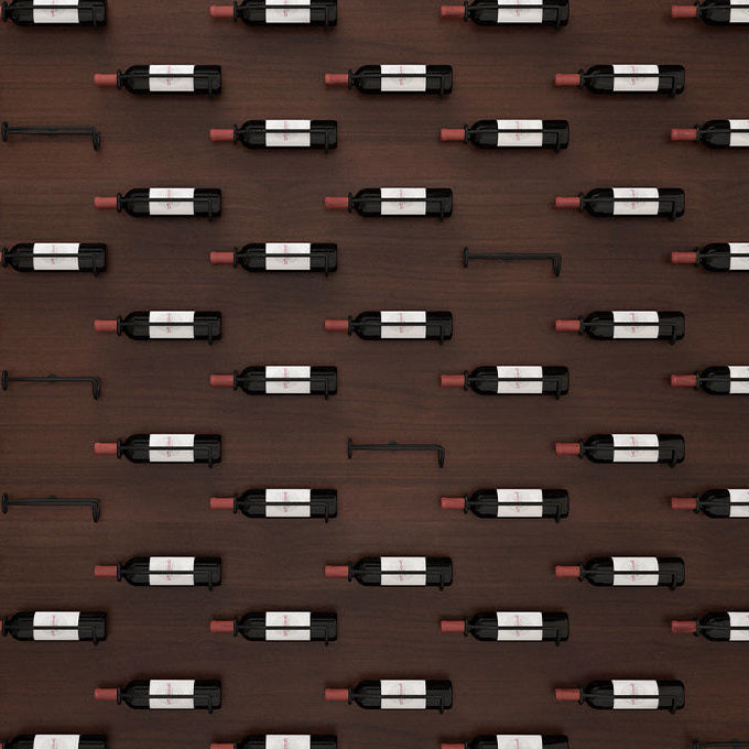 Wall Mounted Metal Modern Wine Bottle Holder in Brown/Gold/Black Clearhalo 'furn' 'furn_wine_racks' 'Furniture' 'Kitchen & Dining Furniture' 'Wine Racks' 'wine_racks' 5664945