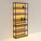 Hölzerne Industrieweinflaschenhalter hergestellt Holzflaschenhalter Boden in mattschwarz